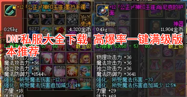 DNF私服大全下载 高爆率一键满级版本推荐